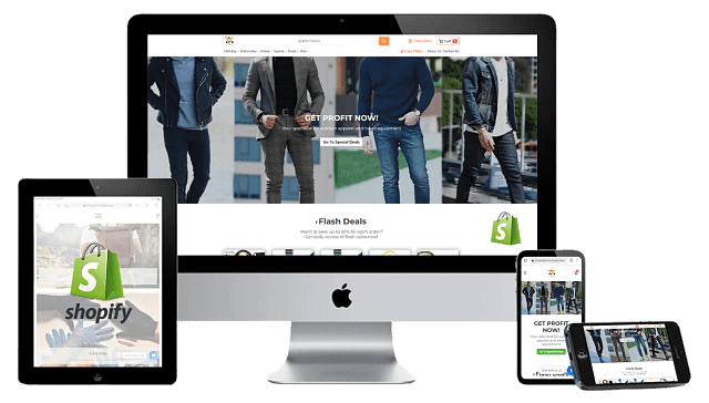 Computer and Mobile Image of Shopify Store